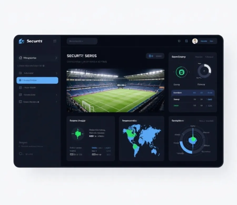 世界杯导航与认证平台视觉示意